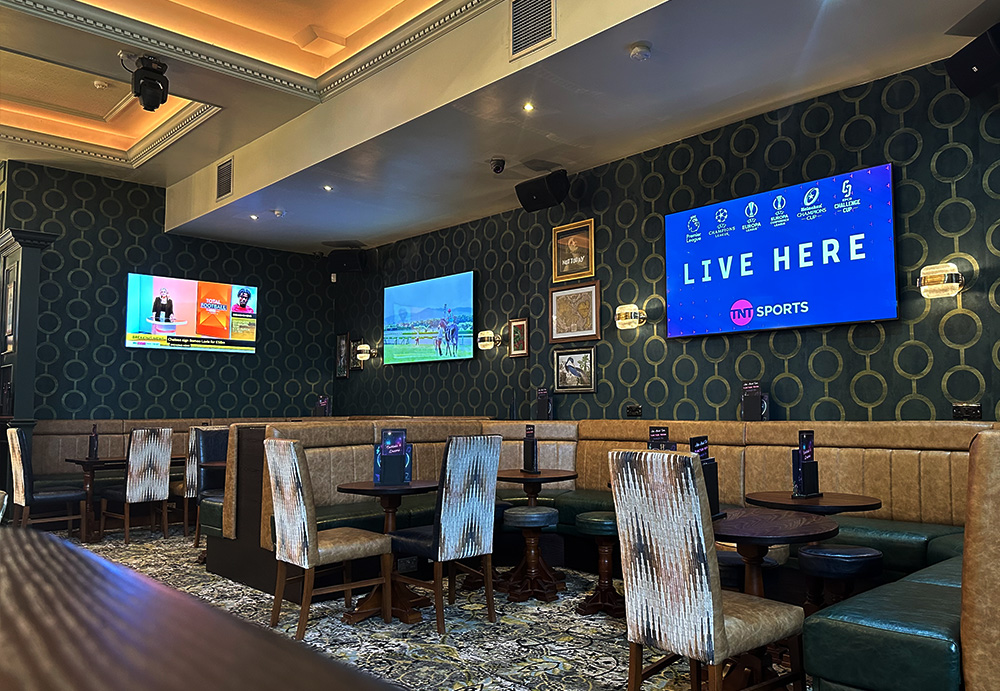 TV Mounting Restaurant