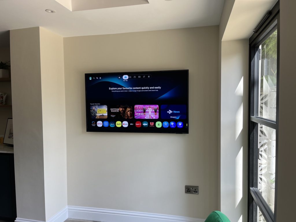 TV wall mounting service in North West London