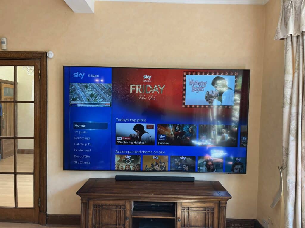 98" Samsung TV Mounted in Blackheath, SE3, South East London