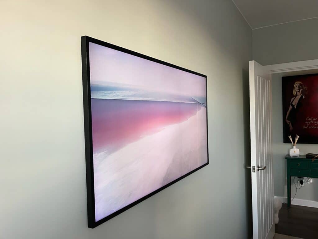 55" Samsung Frame TV Mounted in Paddington, W2, Central London