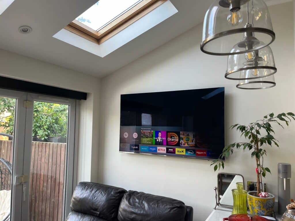 55" LG TV Mounted in Marylebone, W1, Central London