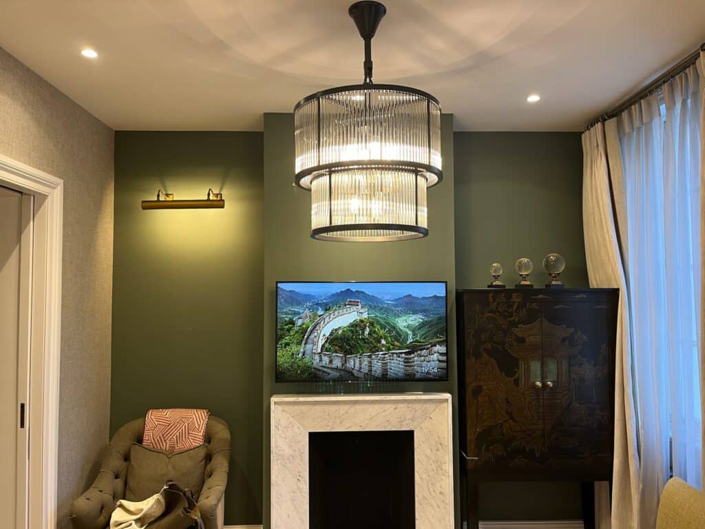 43" LG TV Mounted in Mayfair, W1K London