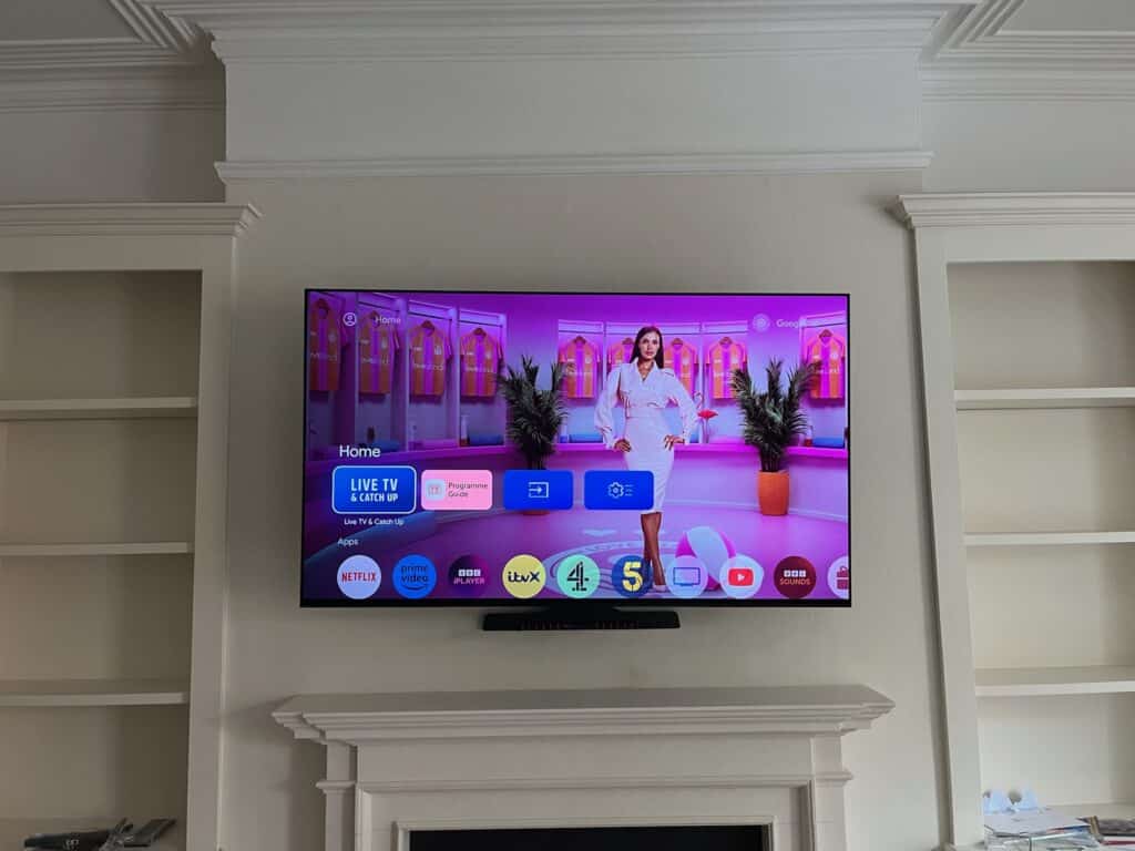 65" LG TV Mounted in Chiswick, W4 London