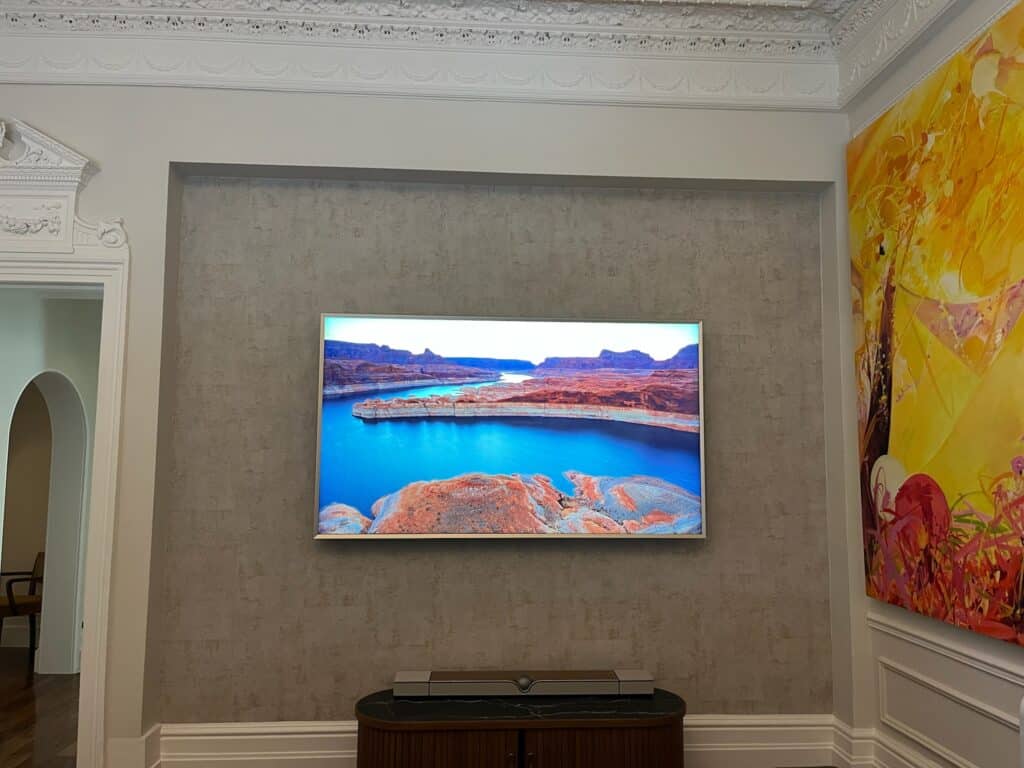 83" Samsung Frame Pro TV Remounted in Shepherd's Bush, W12 London