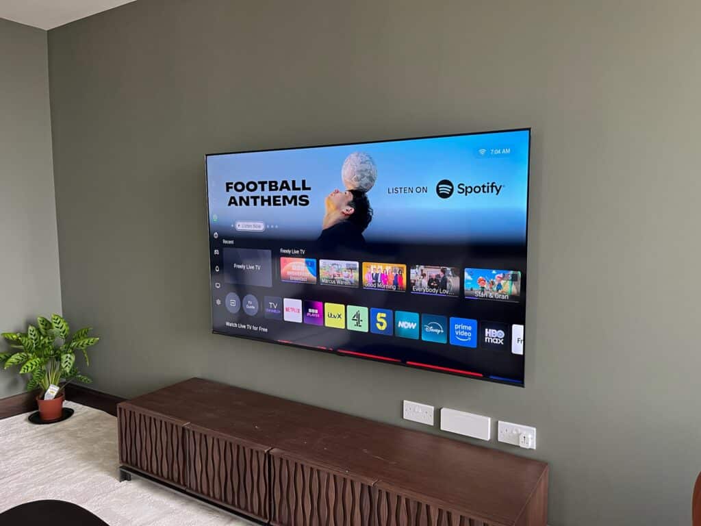 65" Hisense TV Mounted in Hammersmith, W6 London