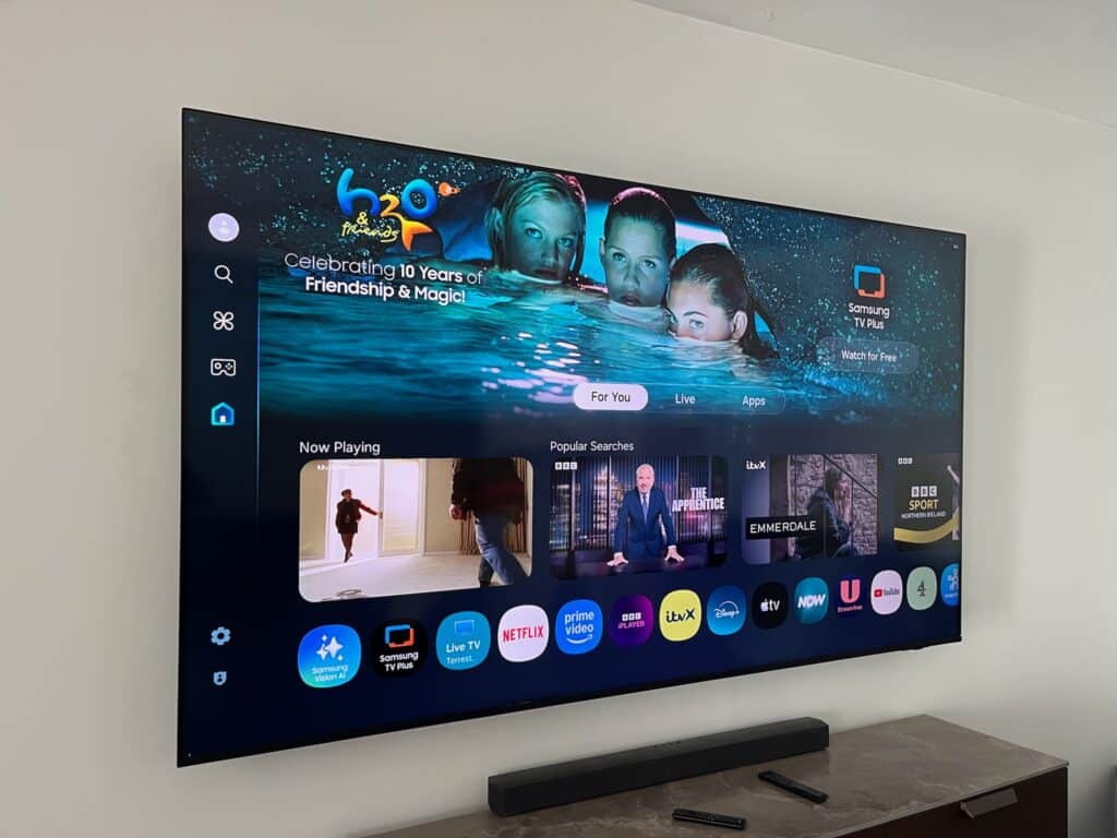86" Samsung TV Mounted in Knightsbridge, SW1X London