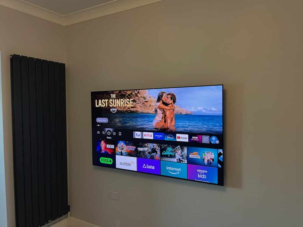 75" Samsung TV Mounted in Chelsea, SW3 London