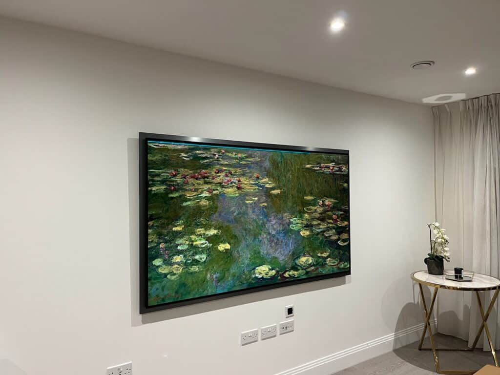 83" Samsung S99H TV Mounted in Canary Wharf, E14 London