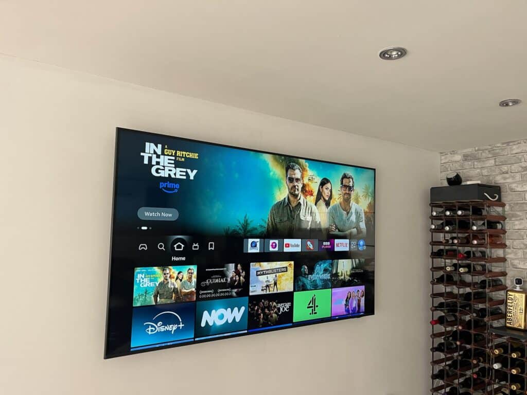 75" Samsung TV Mounted on a Brick Wall in Harrow, HA1 London