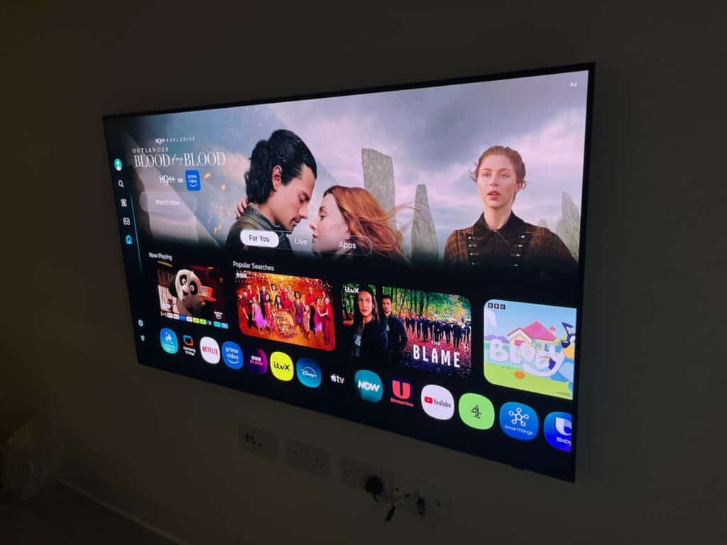 65" Samsung TV Mounted in Wapping, E1W London
