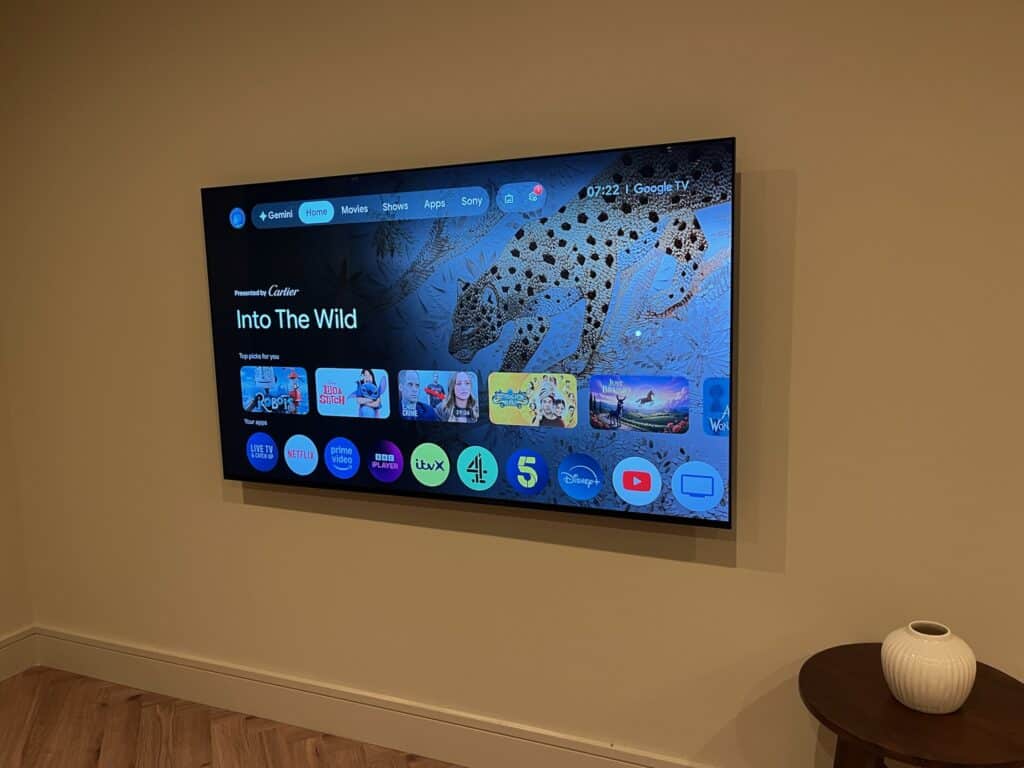 65" LG TV Mounted in Clapham, SW4 London