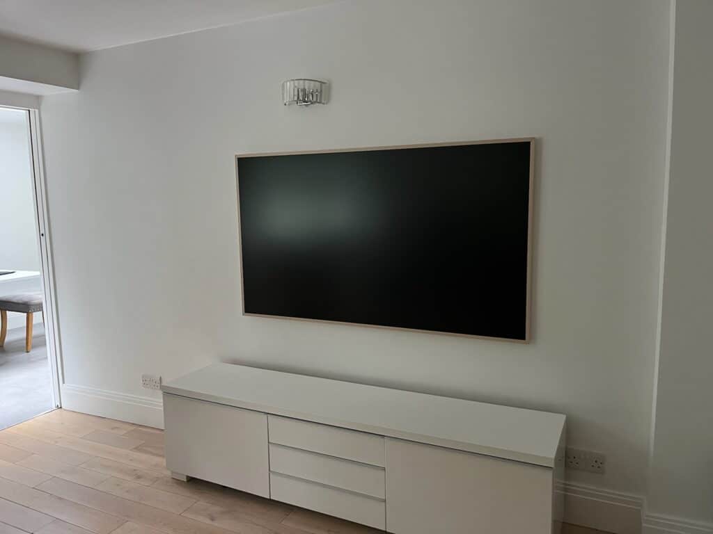 65" Hisense TV Mounted in Maida Vale, W9 London